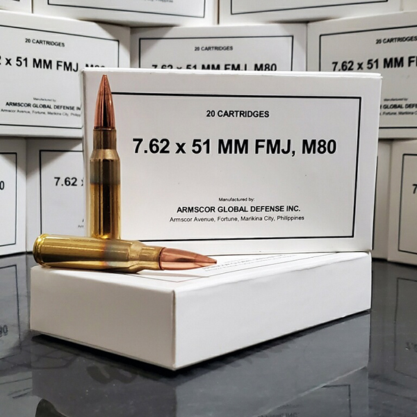 Armscor Precision 7.62x51 308 147 gr. FMJ M80 200 rnd/case